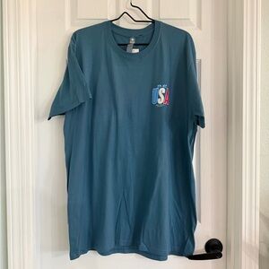 Simply Southern Blue Short Sleeve Women’s USA Graphic Tee